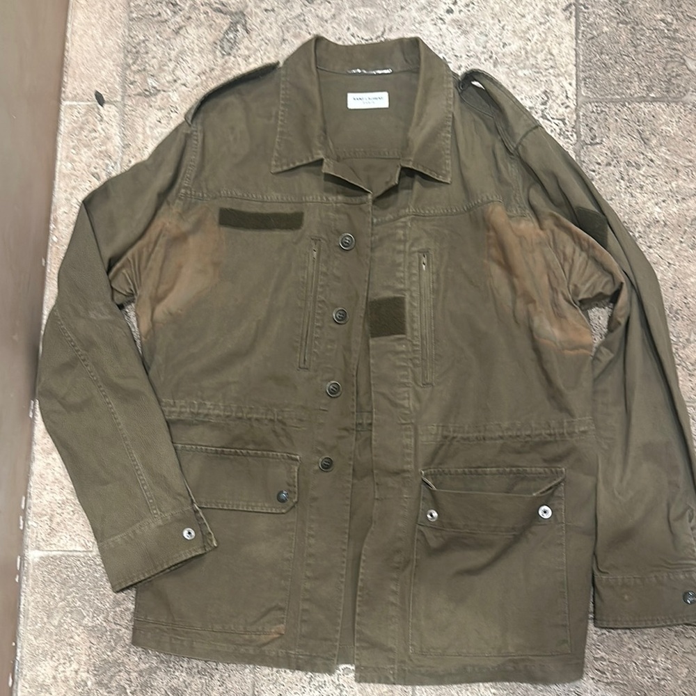Men's Olive Green Military Jacket